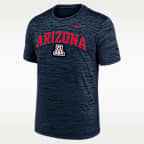 Playera universitaria Nike Dri-FIT para hombre Arizona Primetime Arch Logo Velocity
