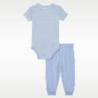Nike Baby Striped Bodysuit and Joggers Set