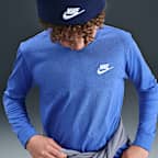 Playera de manga larga para niños grandes Nike Sportswear