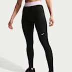 Nike Pro leggings i full lengde med mellomhøyt liv til dame