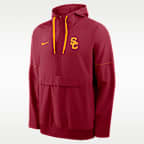 USC Sideline Anorak Men's Nike College 1/2-Zip Hooded Jacket