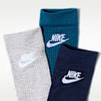 Nike Sportswear Everyday Essential 中筒襪 (3 雙)