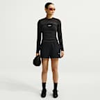 Nike Studio Fleece Lightweight Women's Mid-Rise Shorts