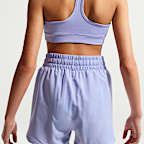 Nike One Older Kids' (Girls') Dri-FIT High-Waisted Woven Training Shorts