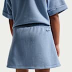 Conjunto de falda de dos piezas Tech Fleece para niños talla pequeña Nike