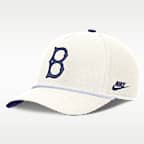 Gorra Nike de la MLB ajustable para hombre Brooklyn Dodgers Cooperstown Rise