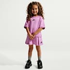 Conjunto de falda de dos piezas Tech Fleece para niños talla pequeña Nike