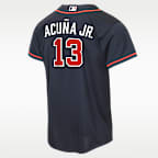 Ronald Acuña Jr. Atlanta Braves Big Kids' Nike MLB Replica Jersey