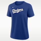 Los Angeles Dodgers Wordmark Women's Nike MLB T-Shirt