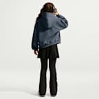 Nike Sportswear Studio Fleece Big Kids' (Girls') Oversized Full-Zip Hoodie