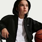 Nike Standard Issue Big Kids' Therma-FIT Brushed Fleece Full-Zip Hoodie
