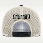 Gorra de rejilla Nike de la MLB ajustable para hombre Cincinnati Reds Cooperstown Rise
