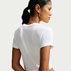 Crop top slim Nike Sportswear Chill Knit pour femme