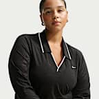 Playera de manga larga ajustada de largo cropped moderado para mujer (talla grande) Nike Sportswear Chill Lace