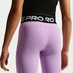 Nike Pro leggings med mellomhøyt liv til jente