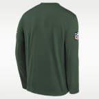 Green Bay Packers Rivalries Collection Sideline Legend Big Kids' Nike Dri-FIT NFL Long-Sleeve T-Shirt