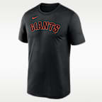 San Francisco Giants Fuse Wordmark Legend Men's Nike Dri-FIT MLB T-Shirt