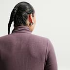 Nike Sportswear Chill Knit Women's Tight Quarter-Zip Long-Sleeve Ribbed Top (Plus Size)