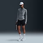 Playera de correr Dri-FIT UV de cierre de 1/4 para mujer Nike Swift