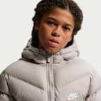 Nike Sportswear All Day Play Big Kids' Therma-FIT Loose-Fit Mid-Length Puffer Jacket