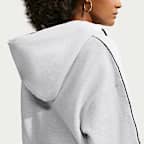 Sudadera con gorro cropped oversized de cierre completo para mujer Nike Studio Fleece Medium Weight