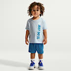 Nike Sportswear Toddler "Just Do It" Graphic T-Shirt and Mesh Shorts Set