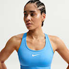 Nike Swoosh Medium Support sports-BH med innlegg til dame