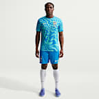 Brazil Academy Pro Men's Nike Dri-FIT Football Pre-Match Short-Sleeve Top