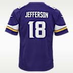 Justin Jefferson Minnesota Vikings 2024 Big Kids' Nike NFL Game Jersey