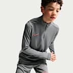 Haut d'entraînement de foot à manches longues et 1/4 de zip Dri-FIT Nike Academy pour ado