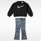 Σετ crew και κολάν με σχέδιο Nike για βρέφη (12-24M)
