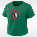 Mexico National Baseball Team 2026 World Baseball Classic Mod Women's Nike Cropped T-Shirt