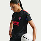 Haut de foot à manches courtes Nike Football Dri-FIT Paris Saint-Germain Strike pour femme