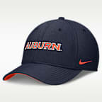 Gorra universitaria Nike Dri-FIT para hombre Auburn Classic Swooshflex