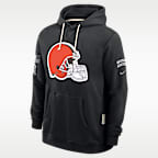 Sudadera con gorro sin cierre Nike Dri-FIT de la NFL para hombre Cleveland Browns Salute to Service Sideline