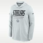 Pittsburgh Steelers Sideline Men's Nike Dri-FIT NFL Long-Sleeve Hooded Top