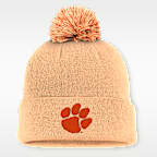Clemson Primetime Campus Toned Men's Nike College Cuffed Pom Beanie