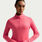 Playera de correr Dri-FIT UV de cierre de 1/4 para mujer Nike Swift