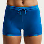 NikeSKIMS gutteshorts i skinnende sateng med mellomhøyt liv (5 cm) og snøring til dame