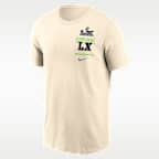 Playera Nike de la NFL para hombre Seattle Seahawks Super Bowl LX Champions Long Ball