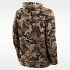 Sudadera de manga larga universitaria Nike Dri-FIT con gorro para hombre West Virginia Military Appreciation