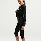 Nike Sportswear Chill Jersey eng anliegende Capri-Leggings mit hohem Bund (Damen)
