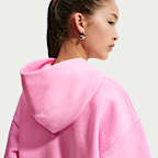 Sudadera con gorro sin cierre oversized para niña Nike Sportswear Studio Fleece