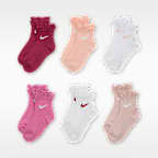 Calcetines al tobillo con vuelos para niños talla pequeña (6 pares) Nike