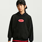 Sudadera con gorro de básquetbol Dri-FIT para niños talla grande Nike
