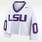 LSU Logo Women's Nike Dri-FIT College Cropped Jersey