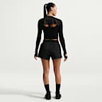 Shorts Dri-FIT de tiro alto de 13 cm con forro de ropa interior para mujer Nike One