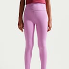 Nike One Big Kids' (Girls') Dri-FIT High-Waisted Leggings