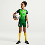 Jersey de fútbol de manga corta Nike Dri-FIT de Nigeria local 2026 Stadium para niños talla grande