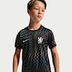 Replika brankářského fotbalového dresu Nike Dri-FIT Chelsea FC Stadium 2026/27 s krátkým rukávem pro větší děti